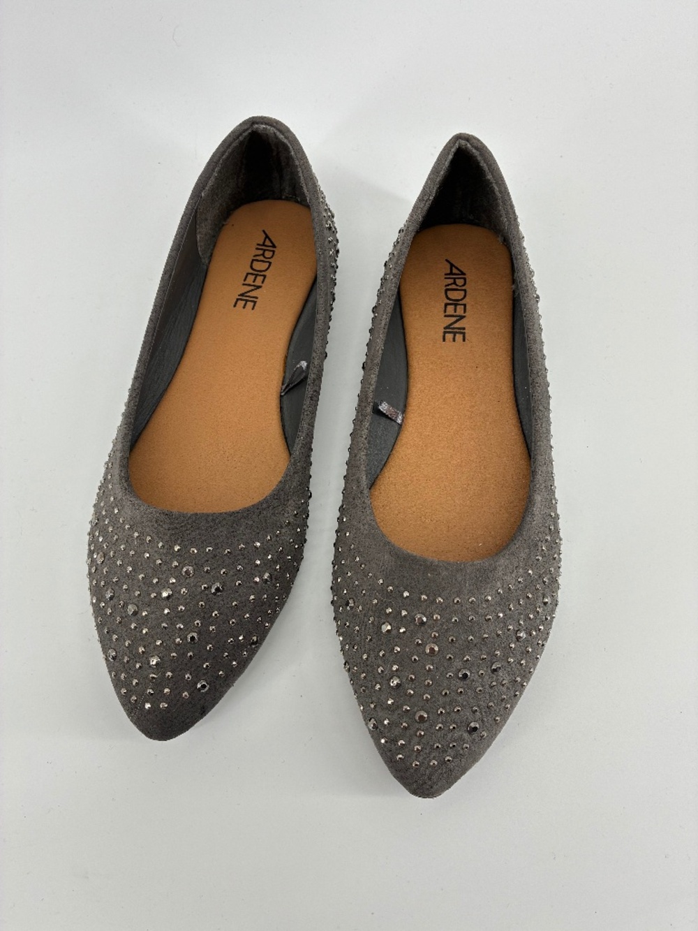 MASSIVE $10 SALE Grey Bedazzled Flats Ballet Shoes